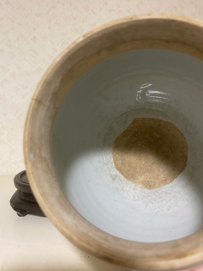 明代 甜白釉 缶 唐物 欧府釉 白磁 古美術品 骨董品