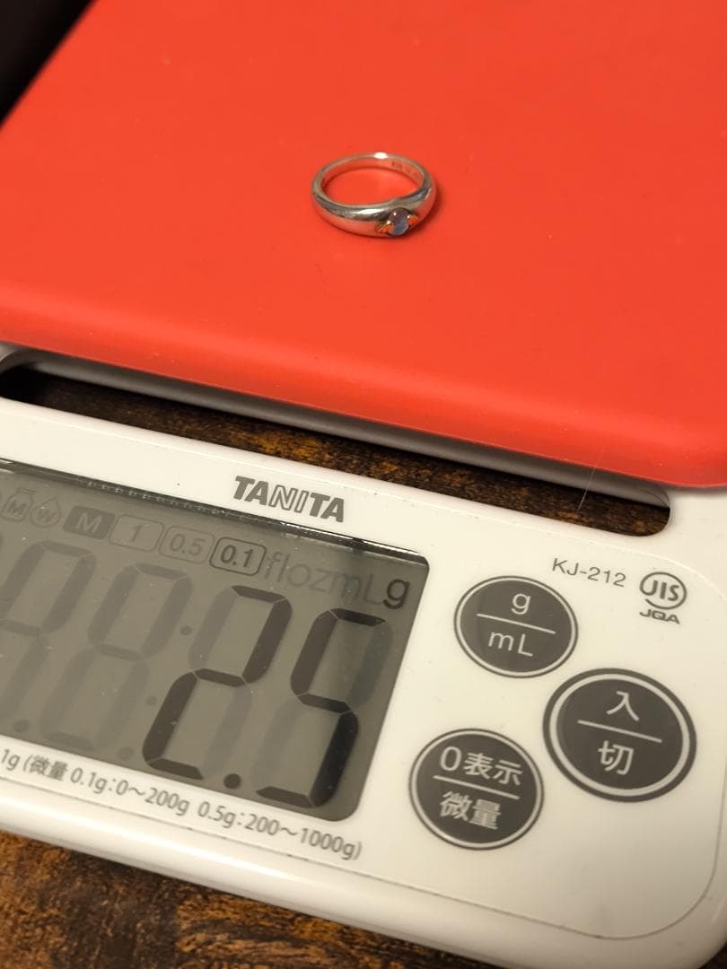 天使の卵　ブルーキュービック　シルバー925 K18 金 ゴールド リング