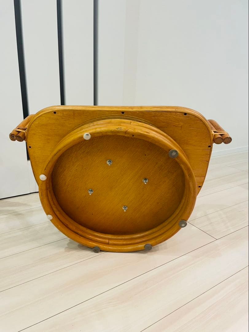 ラタン　回転式座椅子　ローチェア 座椅子　インドネシア製