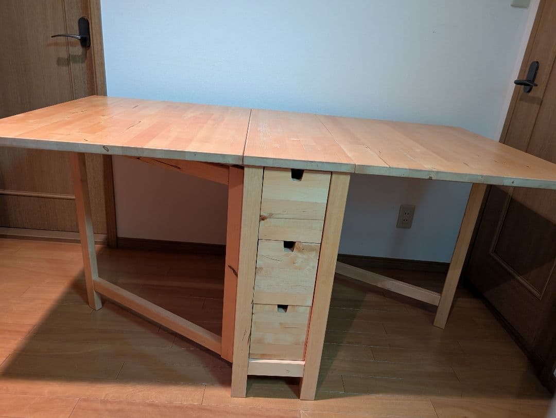 《送料込》IKEA ノールデン 折りたためデスク ダイニング 作業台コンパクト机