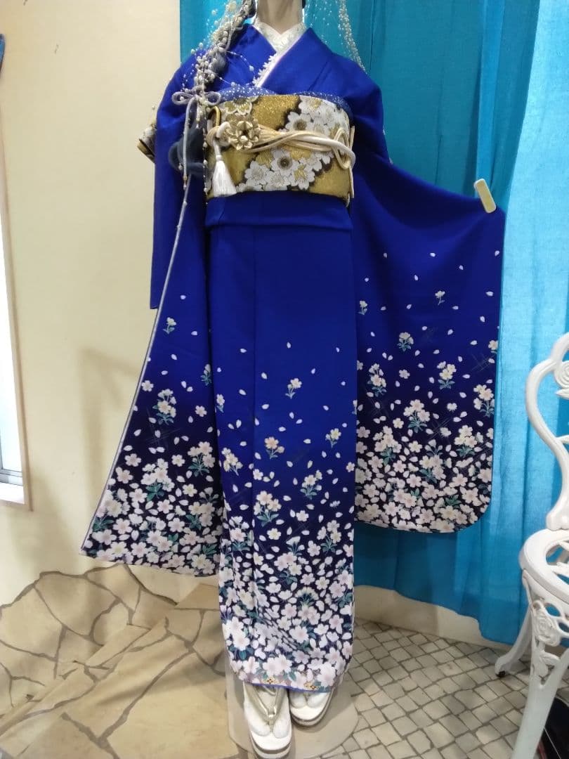 振袖フルセット、鈴乃屋、成人式、重ね衿、帯揚げ帯締め、西陣袋帯、襦袢、ガード加工