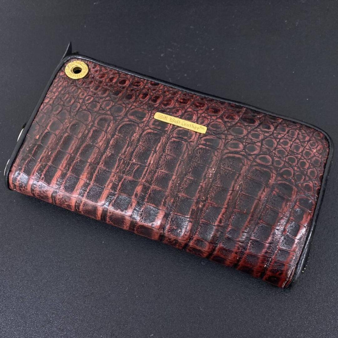Bill Wall Leather ゴールド カスタム アリゲーター ウォレット