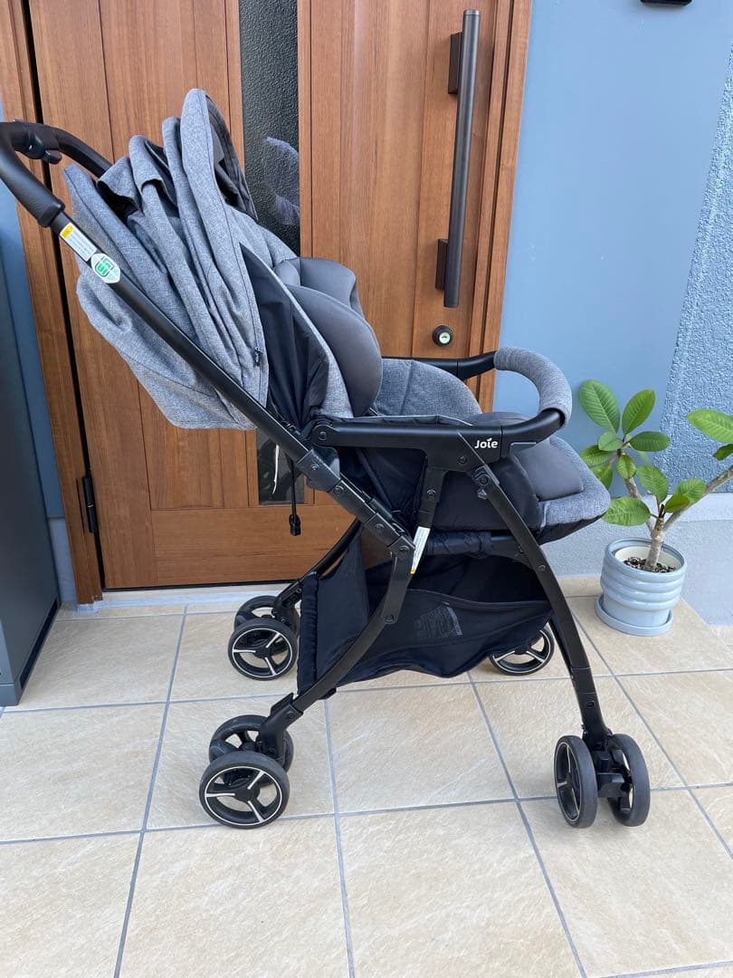 Joie グレー ベビーカー スマバキ　A型　両対面式軽量　折りたたみ　美品
