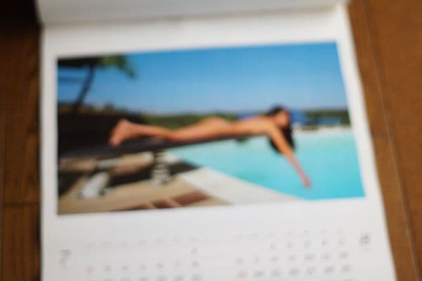 浅野ゆう子　立木義浩　撮影　1989年　カレンダー