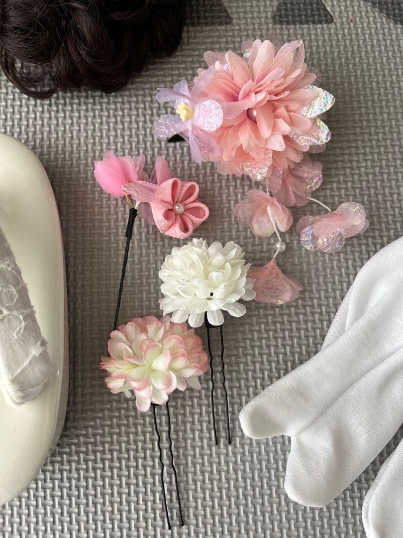 七五三　着物　小物　フルセット　3歳　100センチ　キャサリンコテージ　薄緑