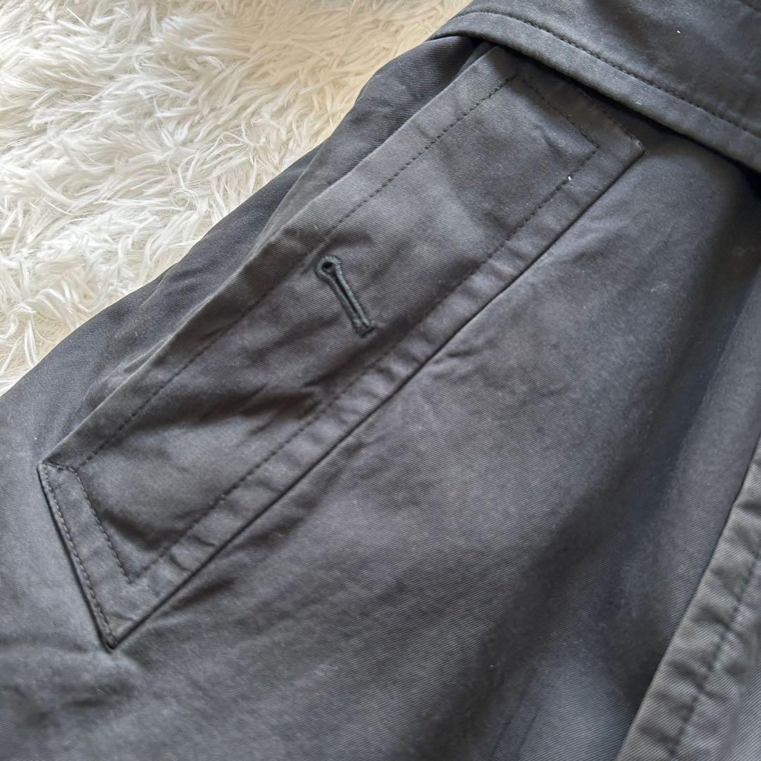 希少52サイズ！バーバリーロンドン トレンチコート ライナー ベルト完備 黒