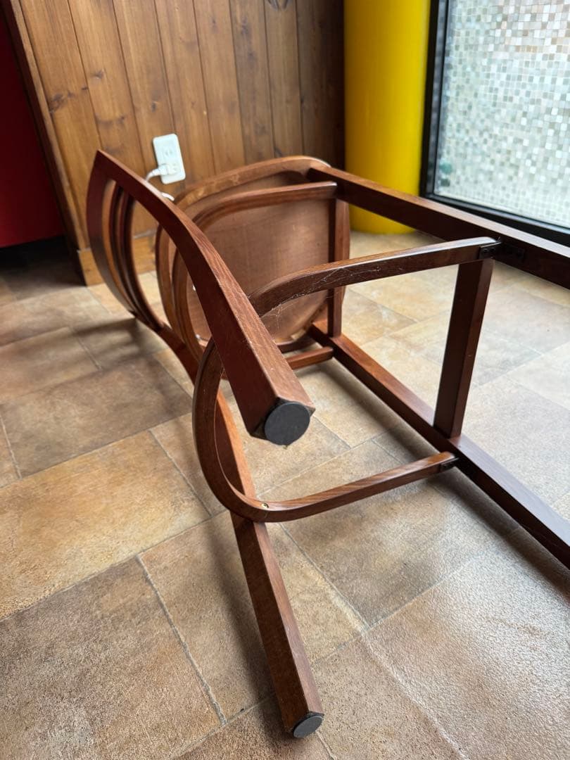 木製ブラウンバースツール