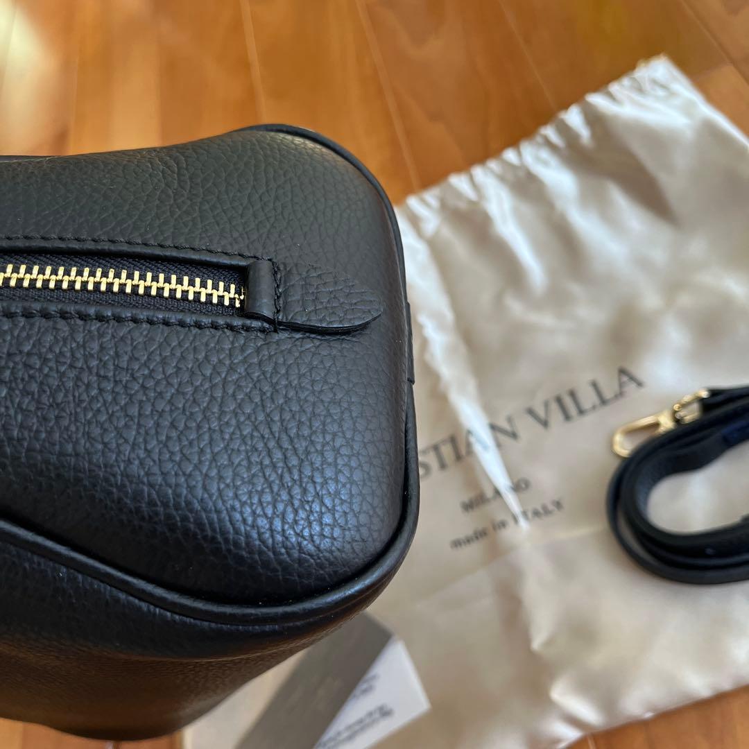 CHRISTIAN VILLA クリスチャンヴィラ　ボストンバッグ 2way 黒