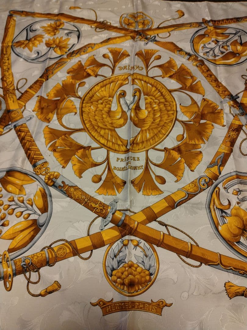 【HERMES】エルメス スカーフ カレ90 DAIMYO 日出る国の皇子