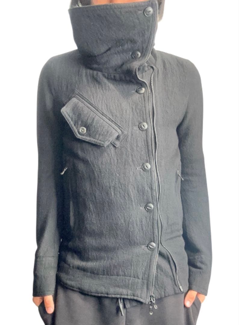 ジャケット・アウター 2way high neck button jacket