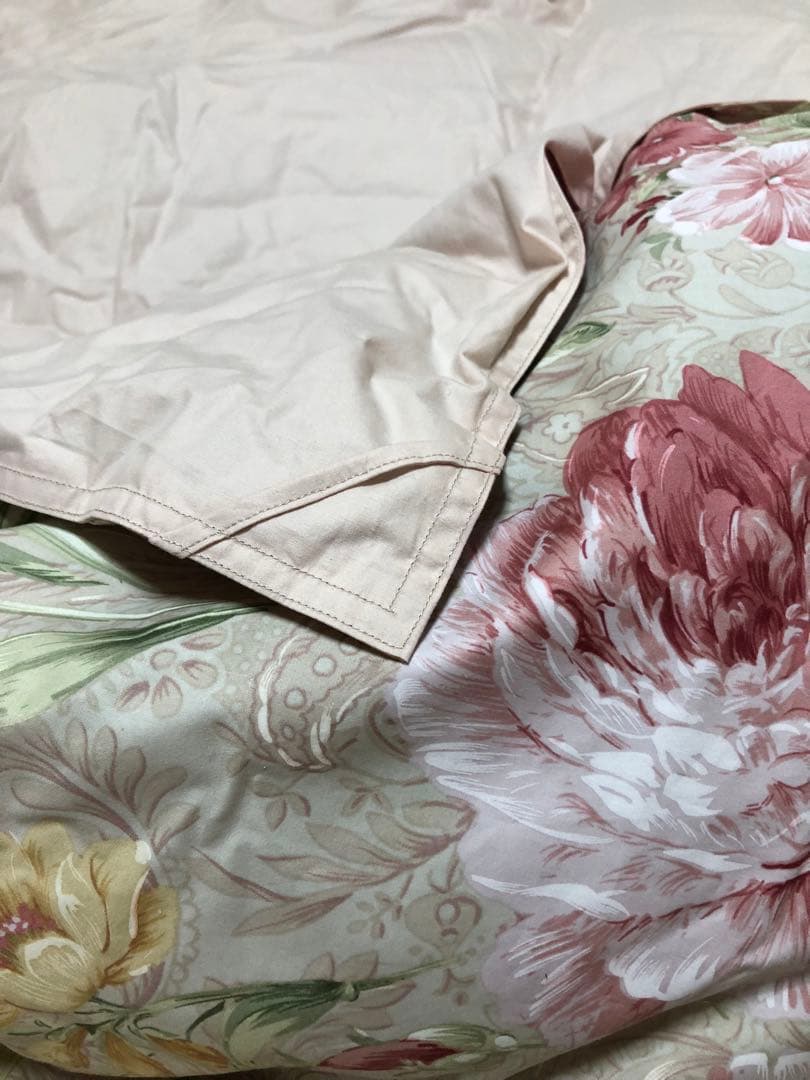 産シルバーダッグダウン羽毛掛け布団カバー付き(未使用)