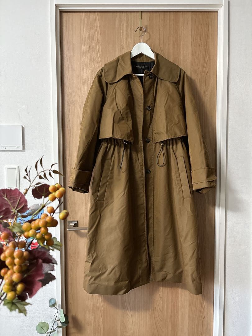 【超美品】ALBINO TEODORO イタリア製 中綿ロングコート38レリアン