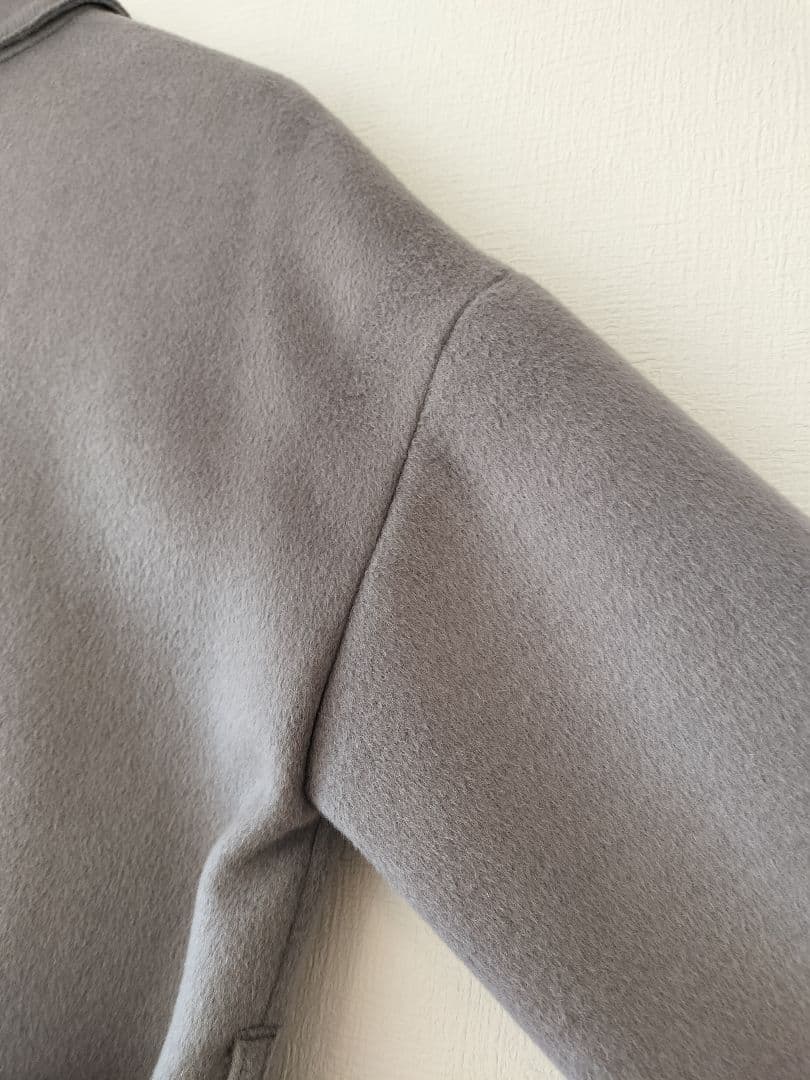 美品 PLST　プラステ　ウールテンセルリバーチェスターロングコート