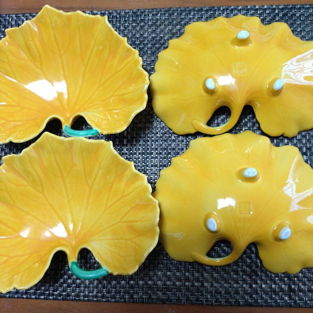 【売りつくし】有田焼 つわの葉型葉向付　陶器　皿※5枚セット