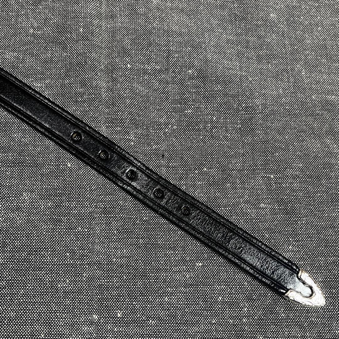 TORY LEATHER 3/4 Creased Belt【SIZE:34】