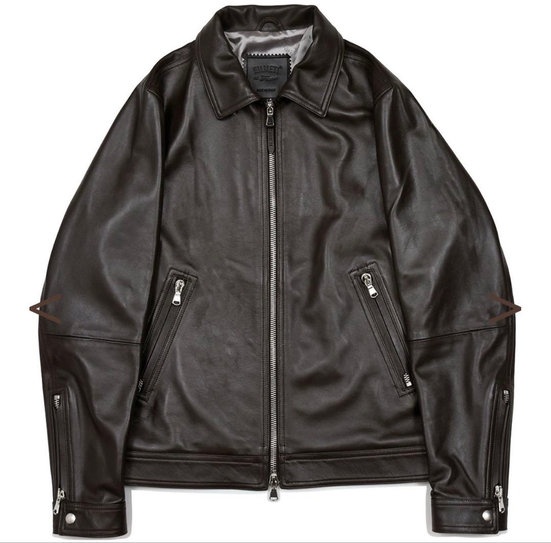 EMMETI GIACOMO エンメティ　ジャコモ　襟付きラムレザージャケット