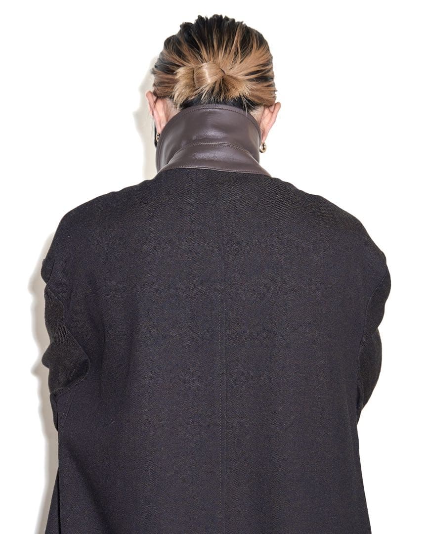 NomatノマットCotton Wool Soutien Collar Coat