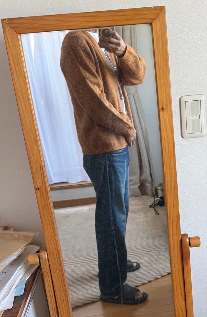 60s モヘアカーディガン ビンテージ ニット グランジ カートコバーン