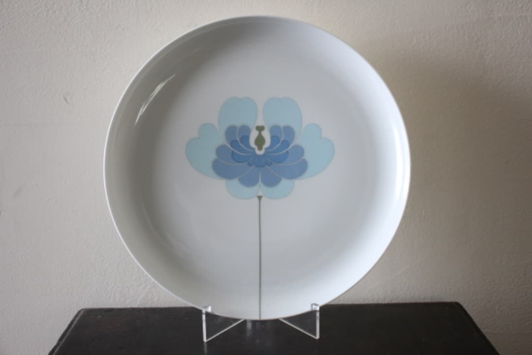 ローゼンタール　センチュリーブルーフラワー　１００周年　２６cmプレート　ペア