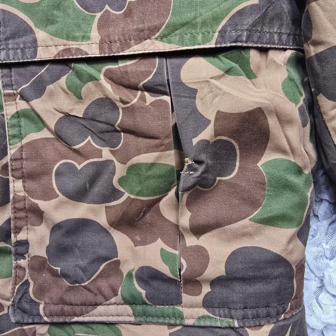90s ダックハンターカモ カモ柄 マウンテンパーカー ハンティング フードなし