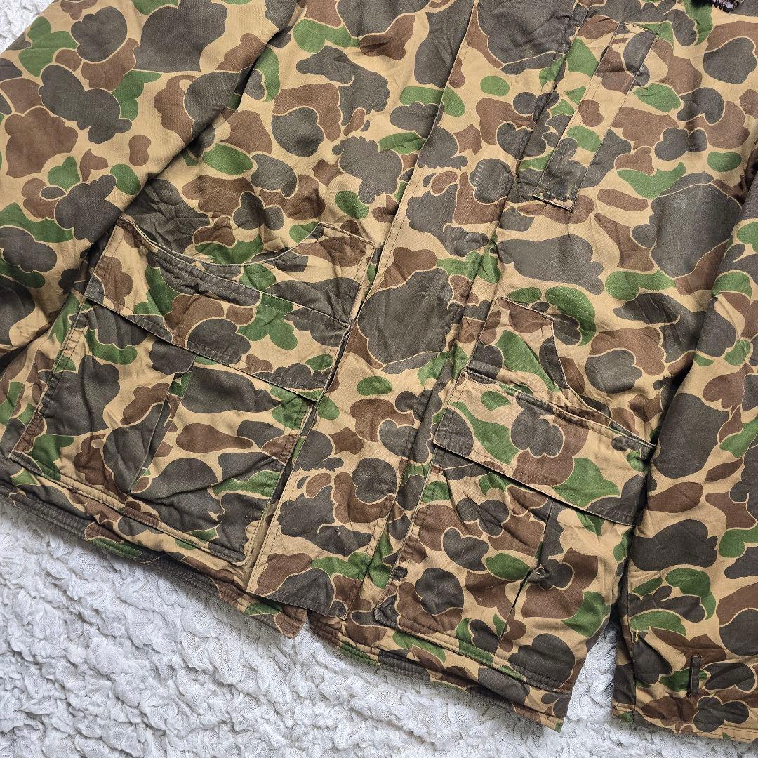 90s ダックハンターカモ カモ柄 マウンテンパーカー ハンティング フードなし