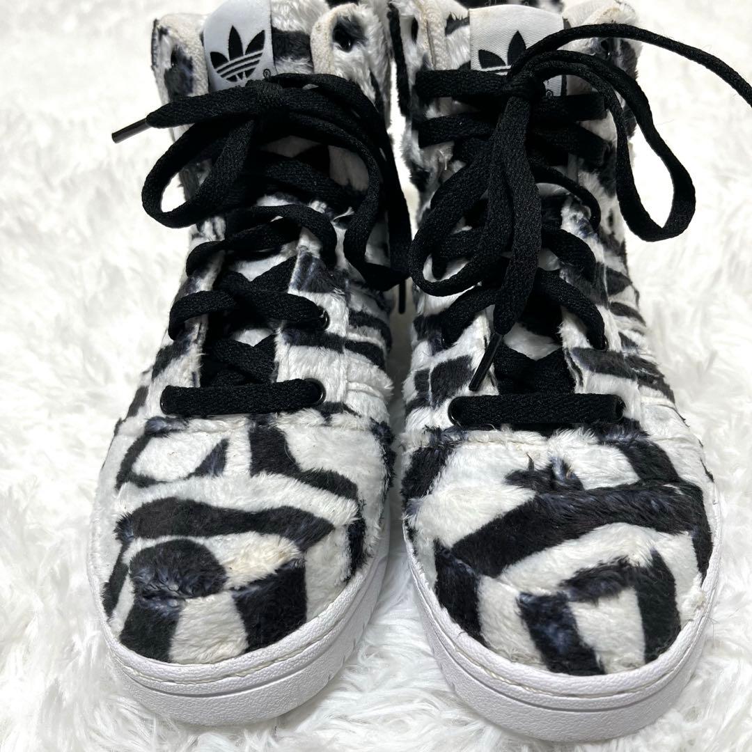 adidas × Jeremy Scott ホワイトタイガー ハイカット