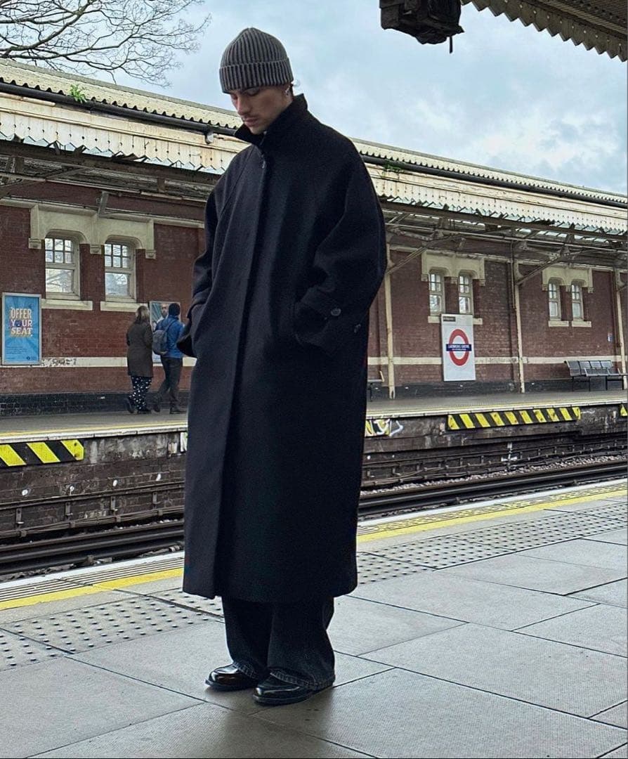 ジャケット・アウター 90s vintage wool balmacaan long coat