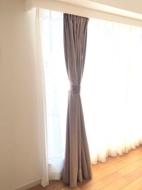 ベルベット　3mロング　カーテン　遮光　２枚セット