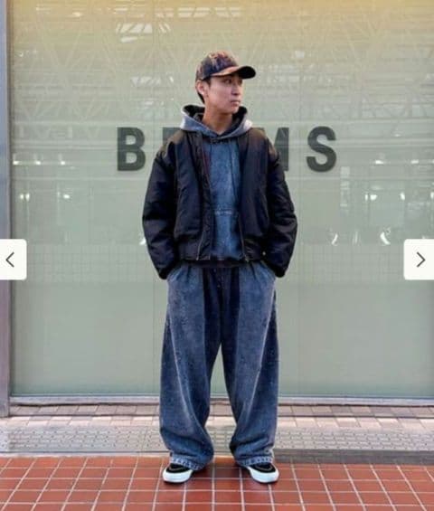 BEAMS　MA-1 ブラック　S