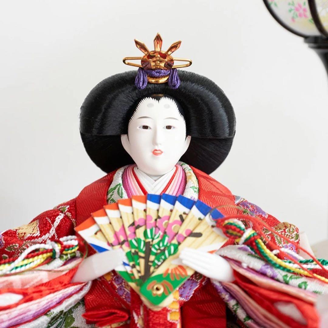 ひな人形 雛人形 新品 コンパクト 日本製 ケース飾り ひなまつり TKN02