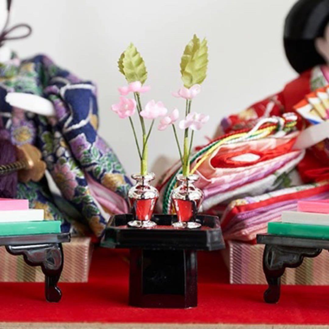 ひな人形 雛人形 新品 コンパクト 日本製 ケース飾り ひなまつり TKN02