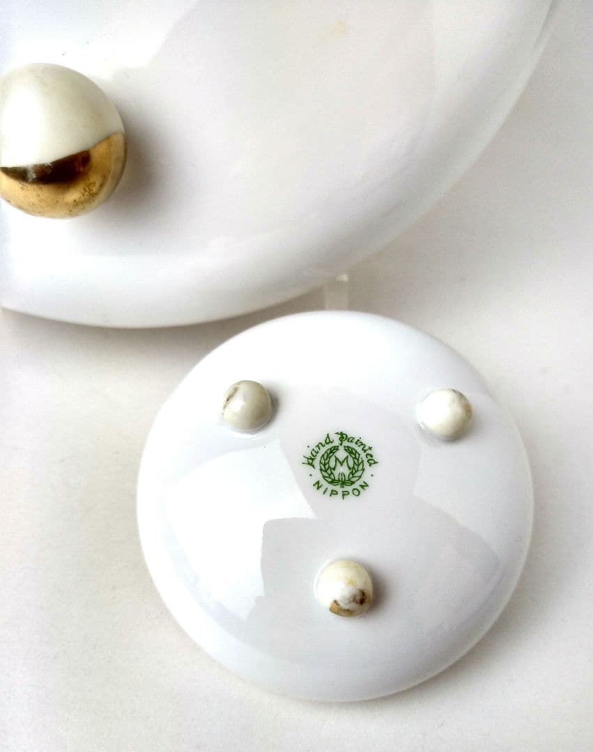 オールドノリタケ モールド 点盛猫足 エジプト風景絵 シリーズ