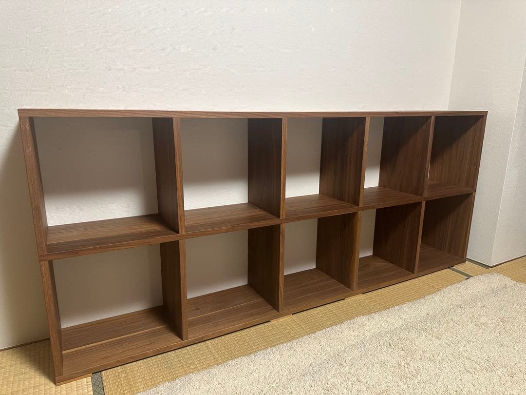 s*5様 無印良品 スタッキングシェルフ ウォールナット 5段×2