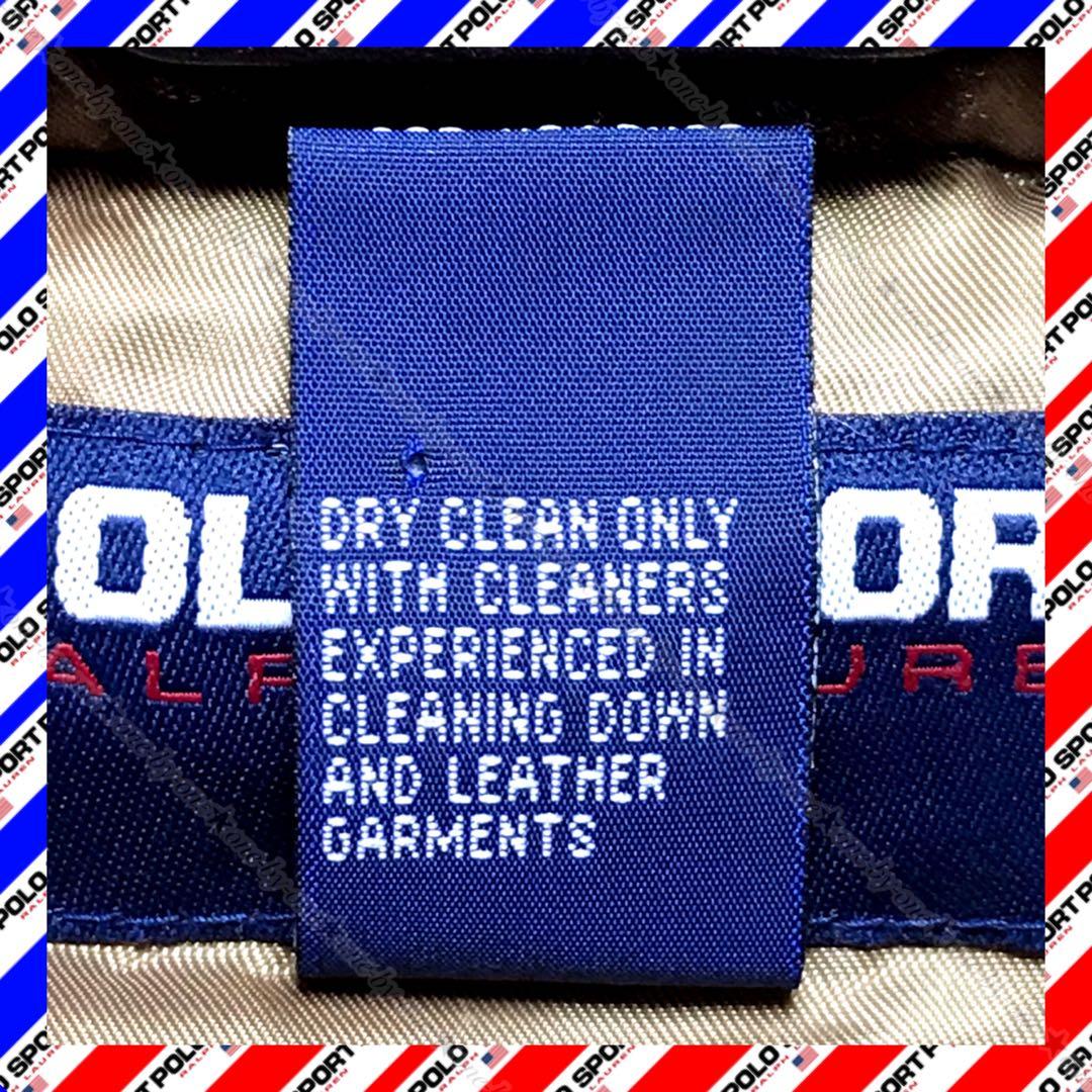 POLO SPORT ポロスポーツ レザー ダウン ジャケット G-1 高級 M