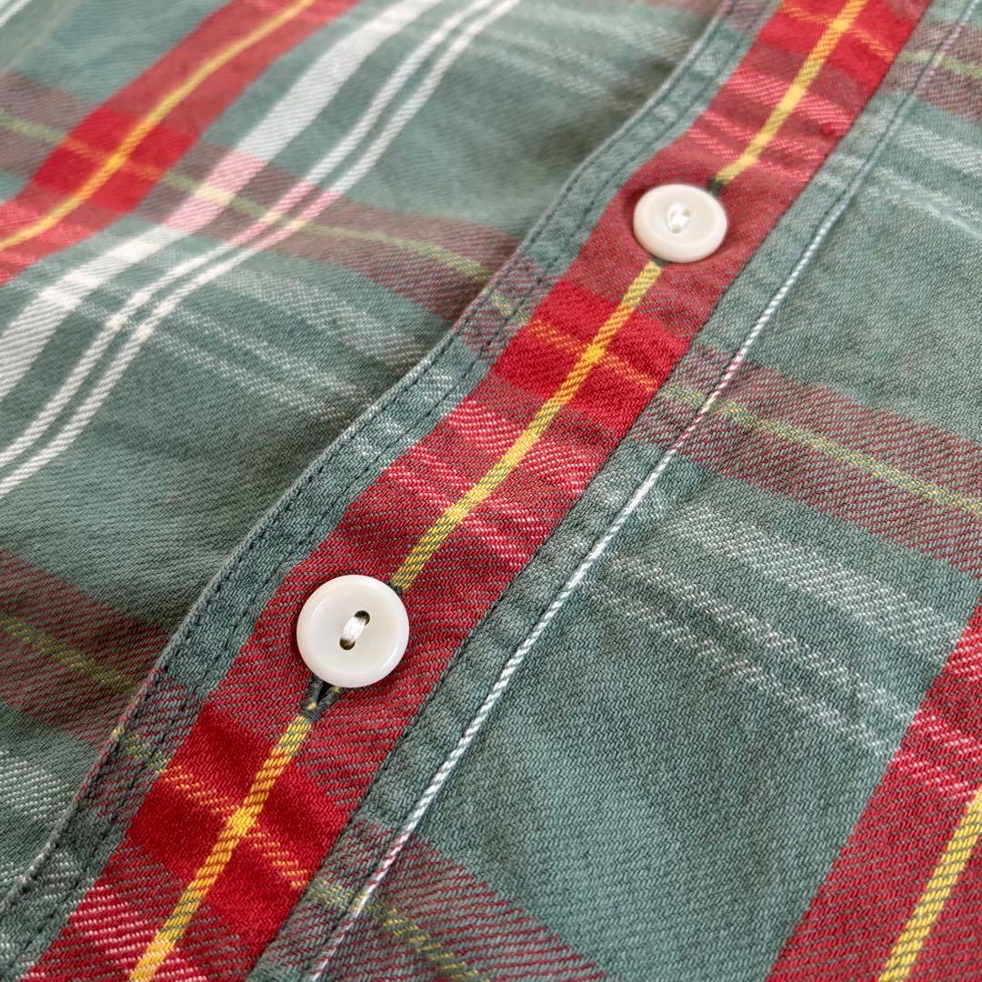 ⭐︎大人気商品　ダブルアールエル　ラルフローレン　高級ライン　ネルシャツ　L