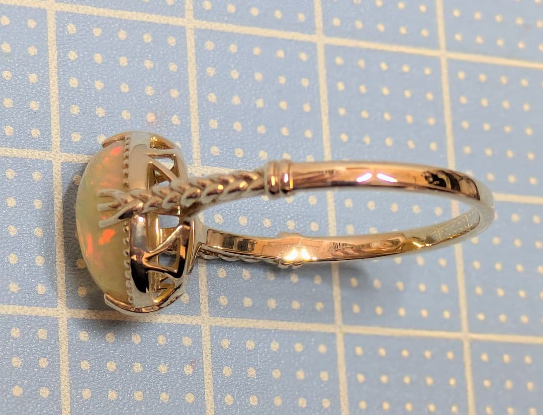 K10刻印　オパール　リング　15号