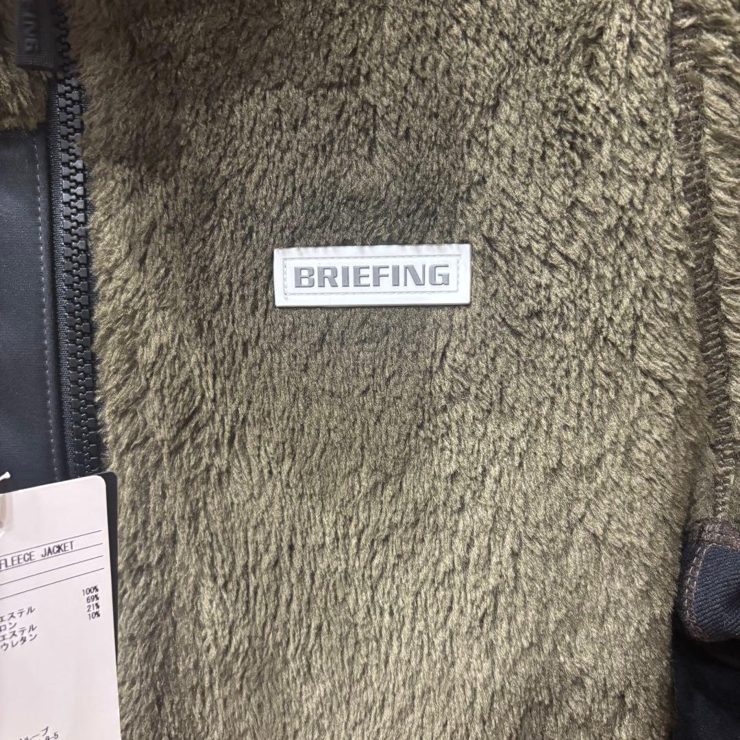 BRIEFING GOLF ボアフリース　カーキ　レディース　S