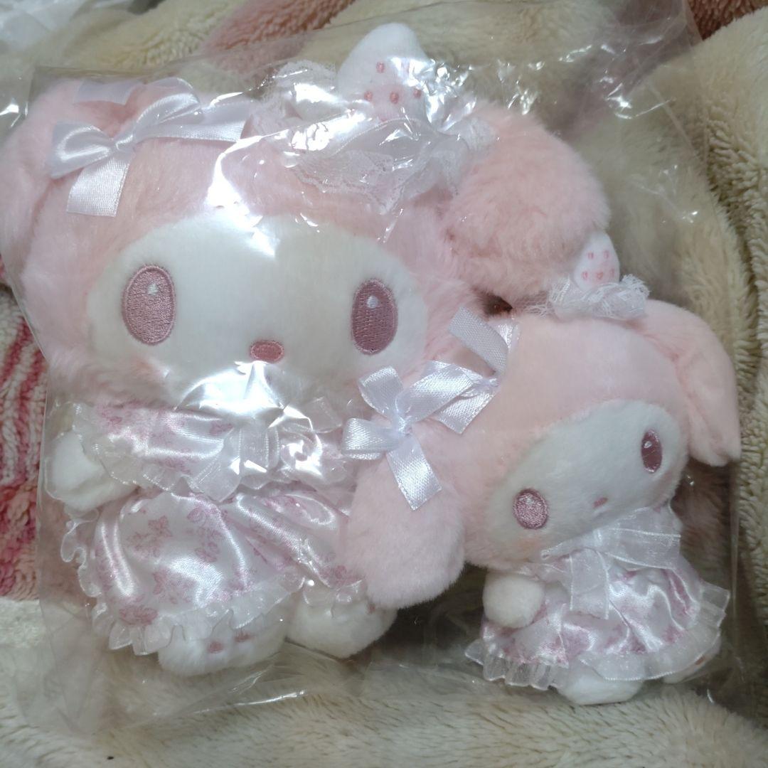マイメロディ 白いちごのティータイム ふわくた ぬいぐるみマスコット　サンリオ