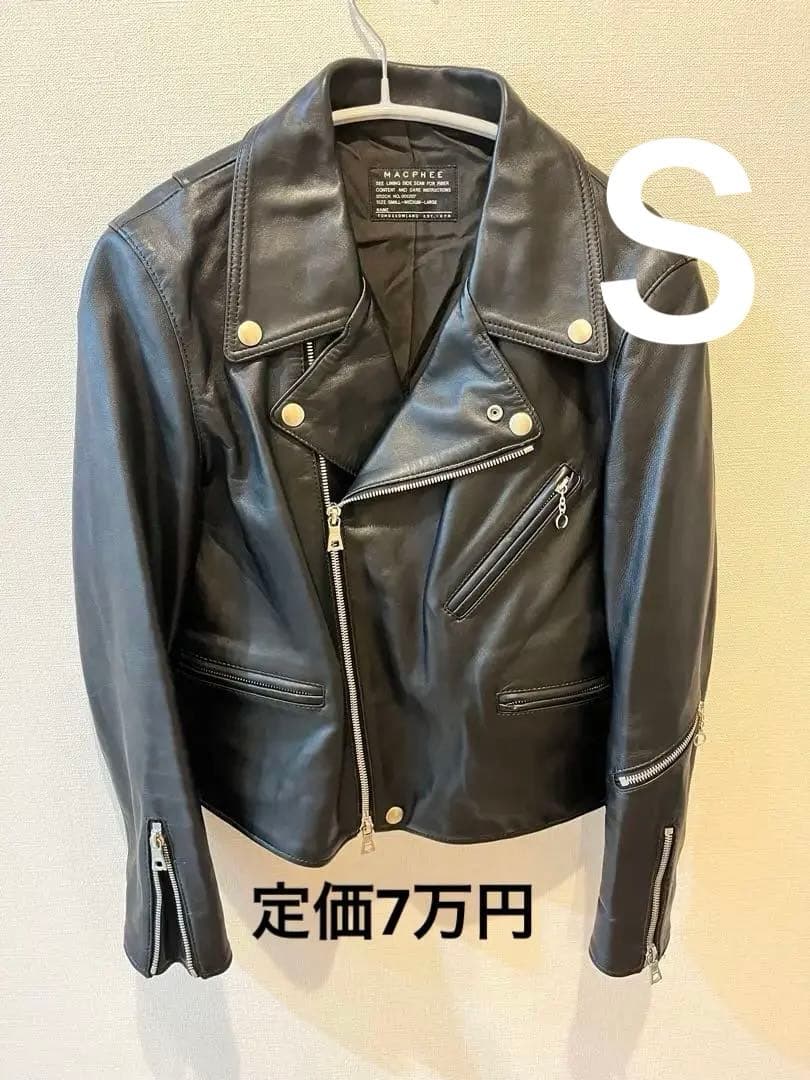 MACPHEE 可愛いベルト ラムレザー ダブルライダース