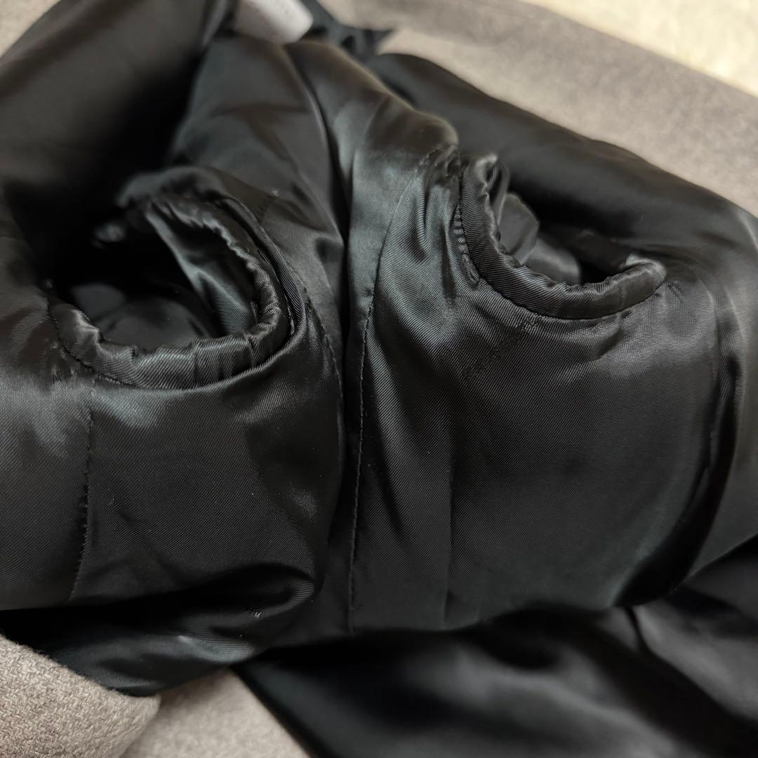 【未使用に近い】ミスタージェントルマン　チェスターコート　ダブル　グレー　S