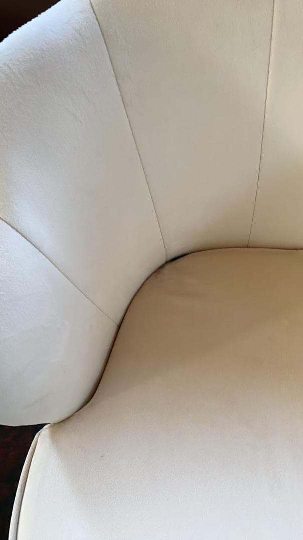 ファブリックチェア ゴールド脚訳あり品　写真をご確認SF04-08