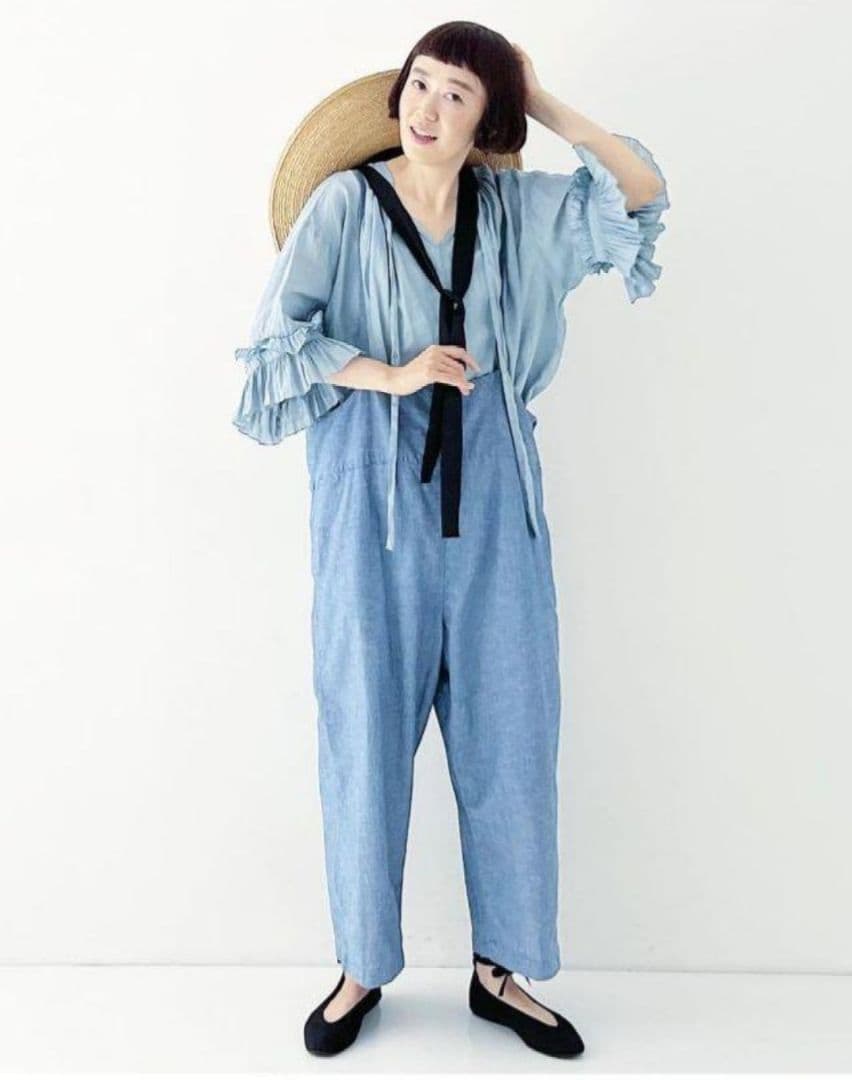 UpcycleLino ダンガリーサロペット nest Robe