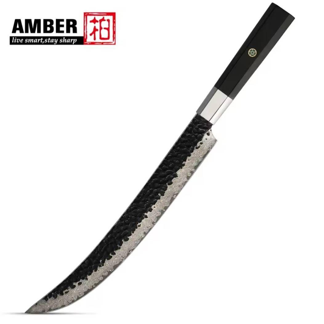 槌目黒打 67層 ダマスカスVG10 ブッチャーナイフ 黒檀八角柄