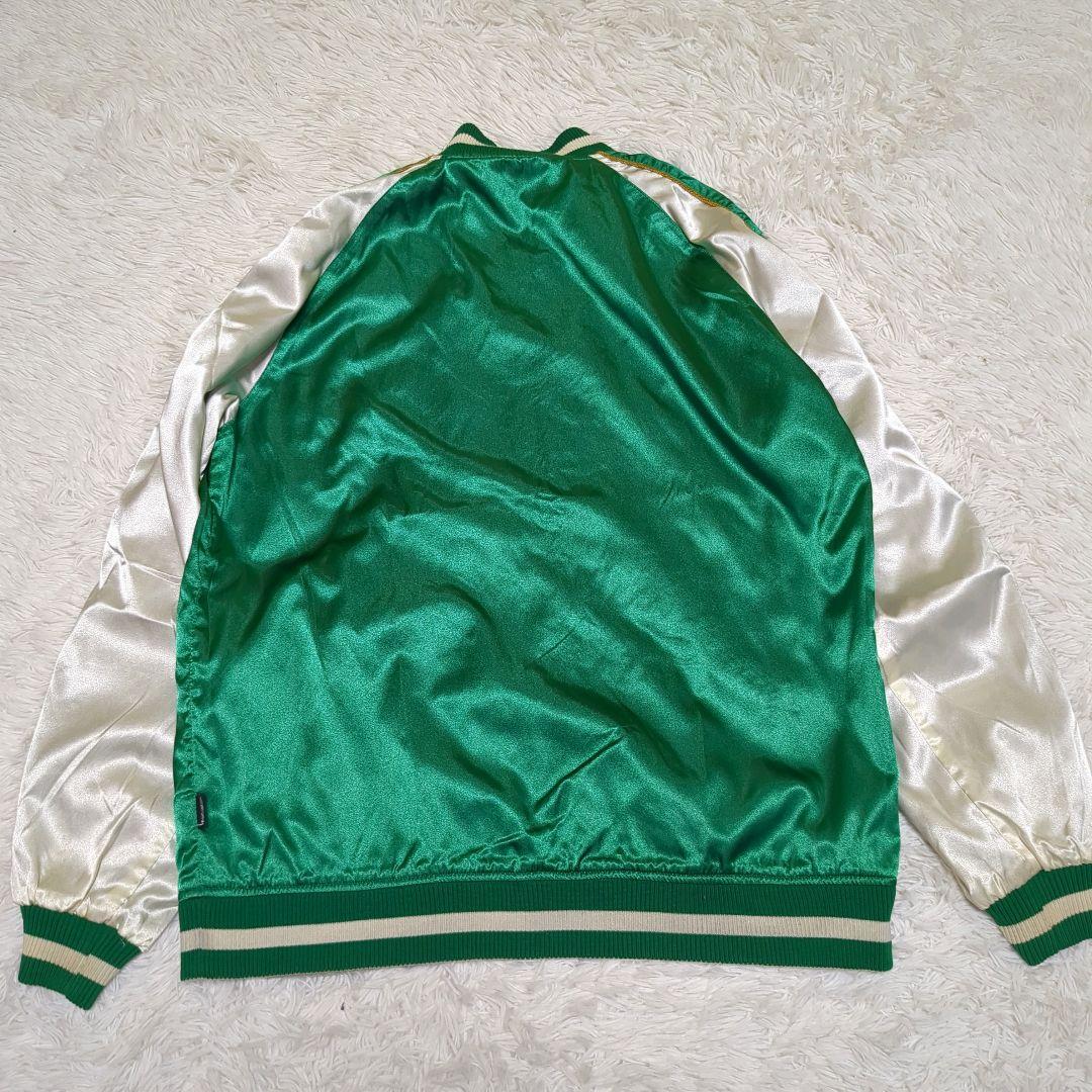 希少 STUSSY ステューシー リバーシブル サテン スカジャン 龍刺繍 M