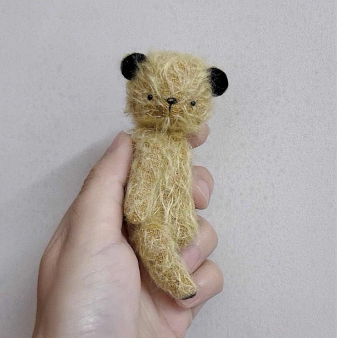 優しい黒耳さん テディベア くま アーティストベア 海外作家様 ハンドメイド