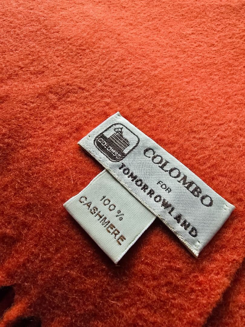 COLOMBO100%カシミヤ マフラー オレンジ トゥモローランド イタリア製