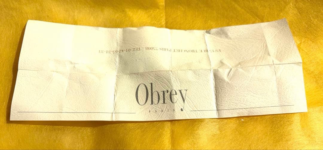 稼働品Obrey オブレイ シルバー ハンドメイド 腕時計 ギャランティ有