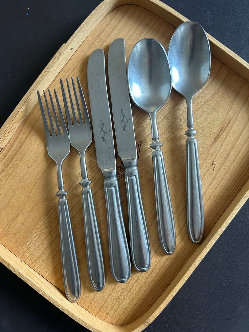 ランドハウス ヴィンテージ　テーブルスプーンフォークナイフ2セット①　カトラリー