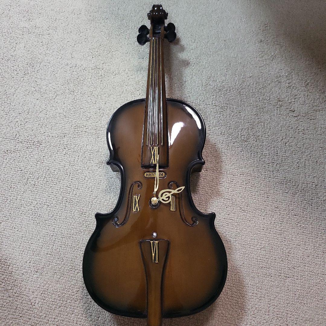 バイオリン壁掛け時計