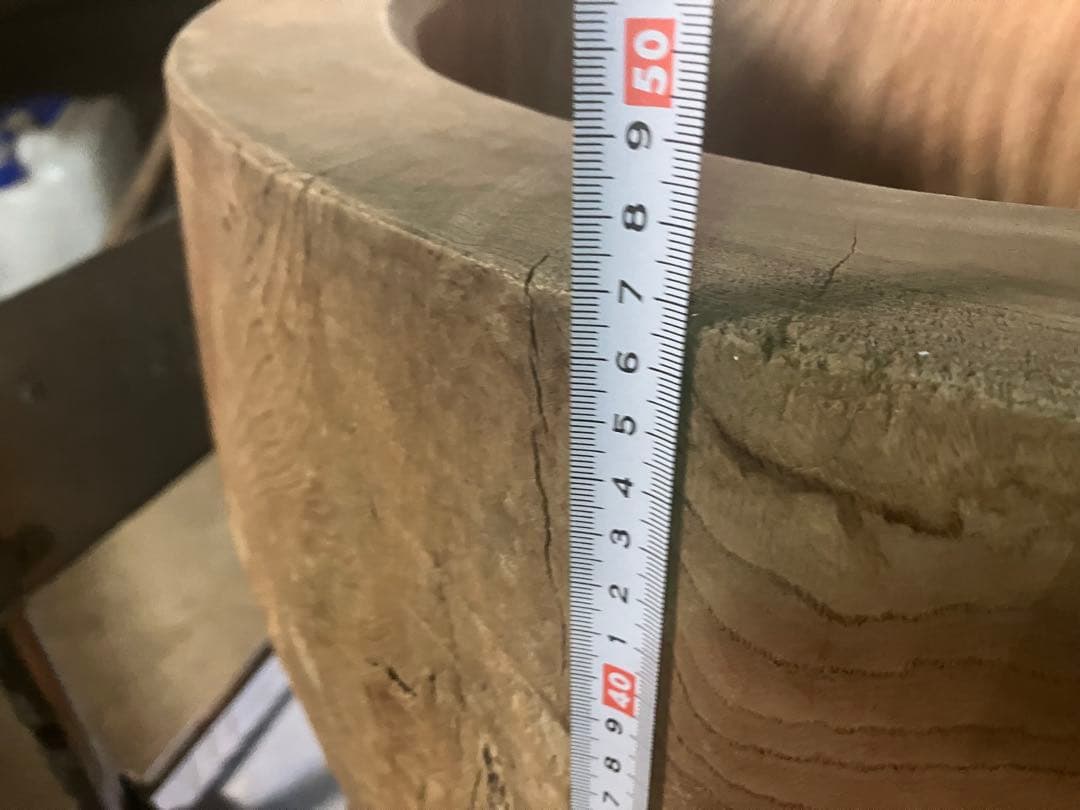 本欅ホンケヤキ 臼 4升欅 うす ディスプレイ 古道具 アンティーク